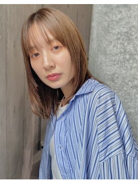 イミ(imi) 大人ボブ/外ハネボブ/グレージュカラー/髪質改善[登戸]