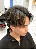 メッシュ×ウルフヘア