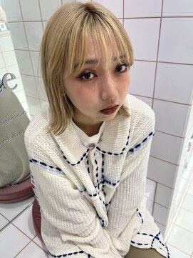 ロンドルーチェ 心斎橋(Lond luce) ダークアッシュ/ミディアムレイヤーカット［髪質改善/縮毛矯正］