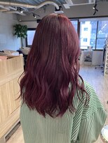 コワファーストナガサキシャンプーボーイ(COIFF1RST NAGASAKI SHAMPOO BOY)&nbsp;ブリーチ1回 カシスピンクラベンダー