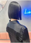 切りっぱなしボブ×地毛風ストレート