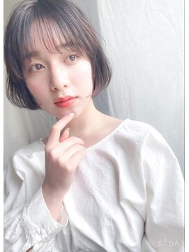 ネオリーブニコ 大井町店(Neolive Nico) ミニボブ×タンバルモリ【韓国風/ボブ/シースルーバング】