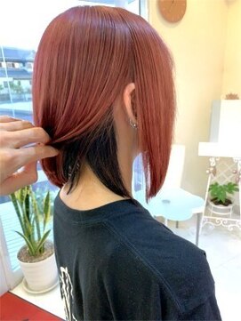 ヘアステージ スプール(HAIRSTAGE SPOOL) ペールピンク×インナーブラック