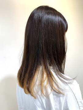 アズール 草加(azule) オレンジ×インナーカラー　ケアブリーチ　［草加駅/草加東口］