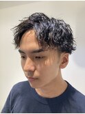 波巻きパーマ
