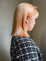 ソイ 下北沢(soi)&nbsp;【pale orange】オレンジカラー/伸ばしかけボブ/センターパート