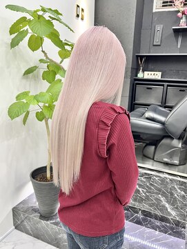 チュダック(ChuDuck) 韓国風《ホワイトピンク》ハイトーン/ケアブリーチ/ダブルカラー