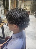 波巻きパーマ