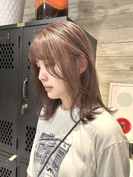 ヲタク(wotaku.) ミルクティーグレージュくすみカラーワンブリーチベージュカラー