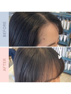 ブーケブラン(BOUQUET BLANC) 前髪の生え癖矯正！クロスパーマ