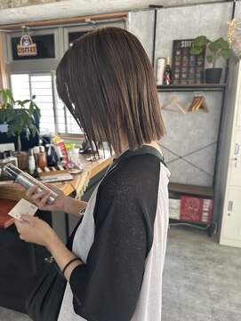 シールドヘアー 沖縄 新都心(C'LD Hair) ストレートボブ/切りっぱなしボブ/髪質改善/ぷつっとボブ