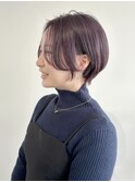ショートカット丸みショート耳掛けひし形小新潟西区 小新