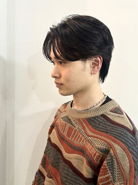 クロト(Clotho) センターパート/波巻きツイストスパイラルメンズカットパーマ