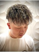 短髪パーマ/フェード/ツイストスパイラルパーマ/