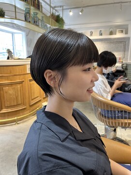 ロンド シャルム 吉祥寺(Lond charme) イメチェン外ハネボブ美髪ワイドバング/ショートボブ髪質改善