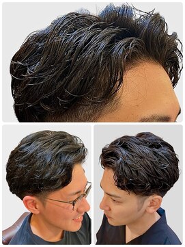 銀座マツナガ 浅草店 ワンカールふるふわ毛流れナチュラルパーマ