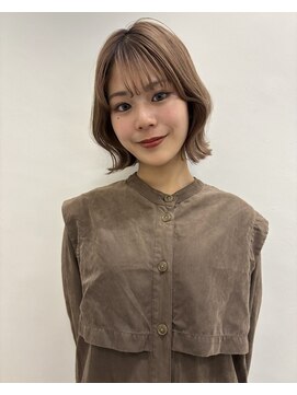 ポイントファイブバイソレイユ 藤沢店(.5 by SOLEIL) ベージュカラー×くびれボブ