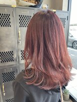 アチーブリス(achieve Liss)&nbsp;ピンクブラウンダブルカラー透明感ニュアンスカラーセミロング