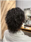 縦落ちパーマ/波巻きパーマ