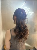 ハーフアップ