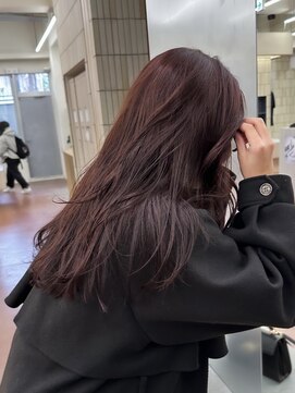 パークレーン アイス イヴェン(park lane ICI yeven) ブリーチなしダブルカラーワインレッドボルドー透明感夏カラー