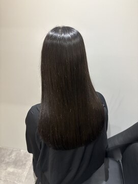 イオエ 西梅田(ioe) ブリーチなしカラー／髪質改善/ミルクティーベージュ/顔へア