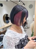 インナーカラーボブ