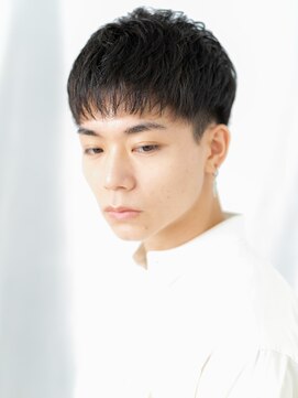 モッズヘアー メン 戸田公園店(mod's hair men) 20代30代ベリーショート黒髪スーツフェザーマッシュe戸田公園