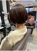 ショートボブ/丸みショート/顔周りレイヤー/越谷