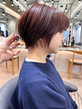 ロンド エメ 柏(Lond aimer) オリーブグレー/ボブ/顔周り/小顔/レイヤー/髪質改善/縮毛矯正