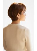 【30代40代50代】カットで決まる大人可愛いひし形ショートボブ