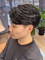 ヨリ サッポロ 札幌大通(yori SAPPORO) ニュアンスパーマ/センターパート/韓国マッシュ/ダークアッシュ