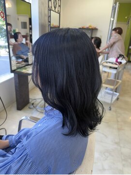 ダブルカラー◎真っ青すぎないネイビーブルー☆+°