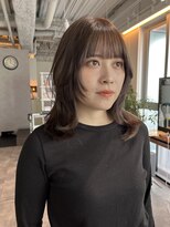 カフ(CAF)&nbsp;CAF FUKO ミディアムレイヤーカット/ダブルカラー/大阪心斎橋