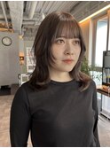 CAF FUKO ミディアムレイヤーカット/ダブルカラー/大阪心斎橋