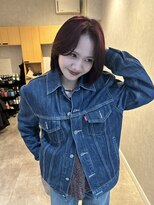 オンカン(onkan)&nbsp;ボブ／ミニボブ/レイヤーボブ/髪質改善/切りっぱなしボブ/レッド