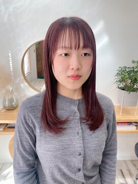 ラポール(Rapport) 面とワンカール、ラベンダーカラーの褒められロング