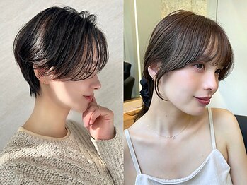 POCKET郡山安積店 ショートカットレイヤーカット髪質改善縮毛矯正【4月1日OPEN予定】の写真/韓国顔周りカットとレイヤーカットが得意。結んだ時も可愛い、横顔まで惹きつけるスタイル。[郡山]
