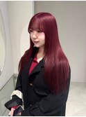 《yuna》赤強めワインレッド