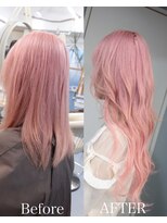 プネル 渋谷(PUNEL)&nbsp;シールエクステ　コーラルピンクベージュ  ホワイトピンク
