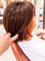 ネオリーブ コパン 鶴見店(Neolive copain)&nbsp;インナーカラー　ペールオレンジ