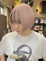 ビアーク(Be:arc) 37. ピンクベージュ/切りっぱなしボブ/シースルーバング