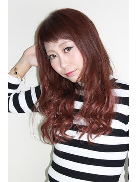 マルルヘアーデザイン(Maururu) ノーブルピンクナチュラルグラデーション/ショートバング