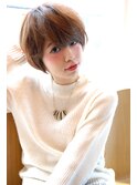 うざバングで見せるニュアンス小顔ショート