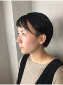 エッジショート ツーブロック アシンメトリー 小顔