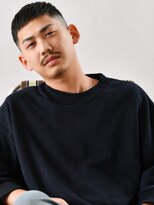 サンディーズバーバーショップ(Sandees)&nbsp;黒髪短髪刈り上げボウズツーブロックトラッド