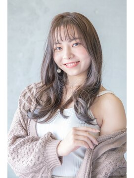 ナナナ パレナ 大津膳所店(nanana parena) 内巻き柔らかカール!透け感とツヤ感のマロンアッシュ☆