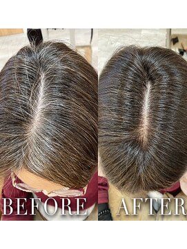 アルファ インタラクティブ エム フラワー(ALUFA interactive.M Flower) 20代30代40代アッシュグレージュナチュラルボブ切りっぱなし