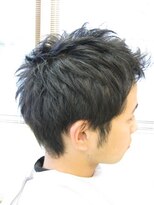 ヘアーノッキン(hair knock’n)&nbsp;メンズセイムレイヤーショート×メンズカラー（黒染め）