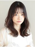 小顔前髪イメチェン 髪質改善韓国風くびれミディ 20代30代40代